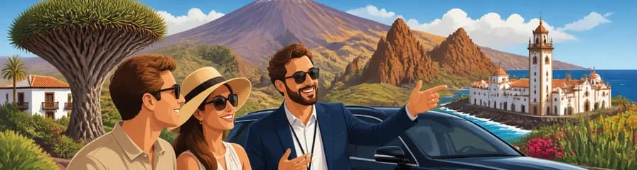 Excursión de un día con guía privado por Tenerife en vehículo de lujo para clientes VIP