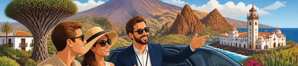Excursión de un día con guía privado por Tenerife en vehículo de lujo para clientes VIP
