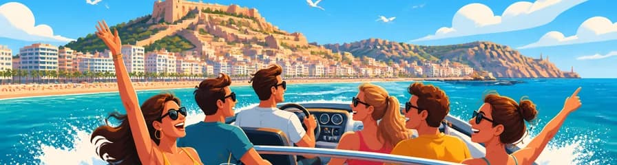 Recorrido en lancha rápida de dos horas y media por la Bahía de Alicante