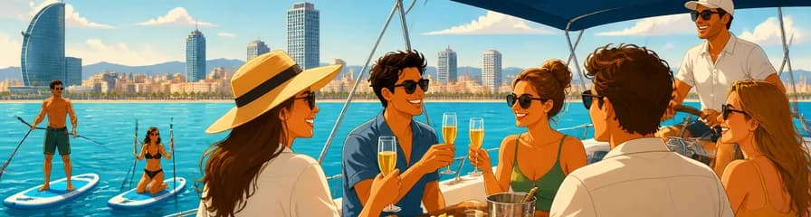 Recorrido privado en velero y paddle surf con patrón para hasta 11 personas