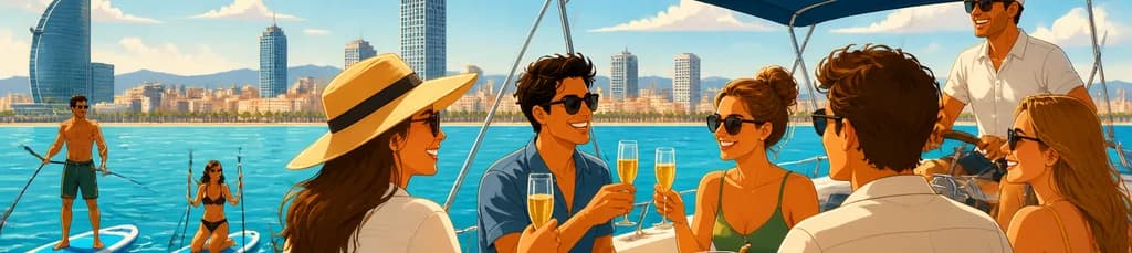 Recorrido privado en velero y paddle surf con patrón para hasta 11 personas
