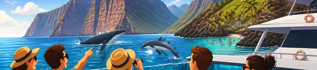 Experiencia de avistamiento de delfines y ballenas en Los Gigantes y Masca, con almuerzo y baño