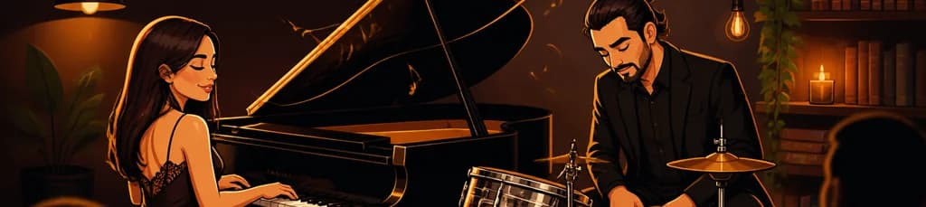 El dúo de piano y percusión Rítmica 88 en directo