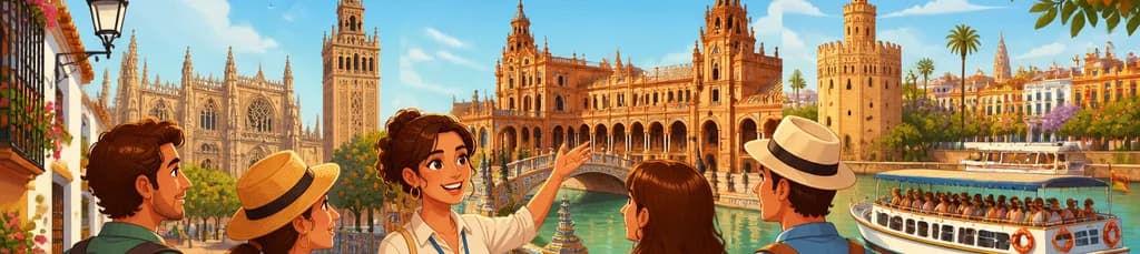 Visita guiada por Sevilla: Catedral, Giralda, Plaza de España y crucero fluvial