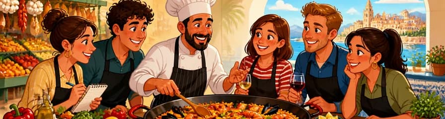 Taller de elaboración de paella en Málaga