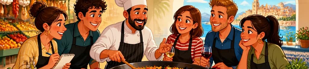 Taller de elaboración de paella en Málaga