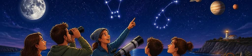 Observación de la Luna, estrellas y planetas en Formentera