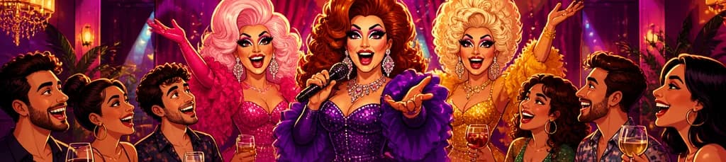 Cena buffet y barra libre con el espectáculo Drag original de Gula Gula en Madrid