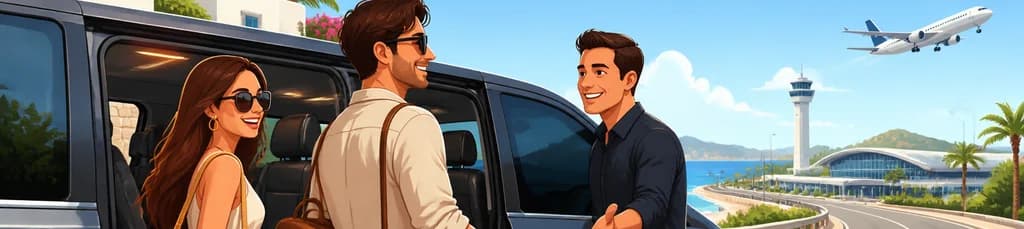 Servicio de traslado en minivan desde Ibiza al Aeropuerto IBZ