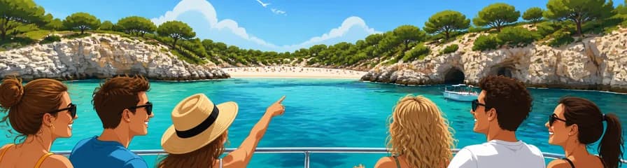 Aventura de medio día con parada en calas vírgenes del sur de Menorca