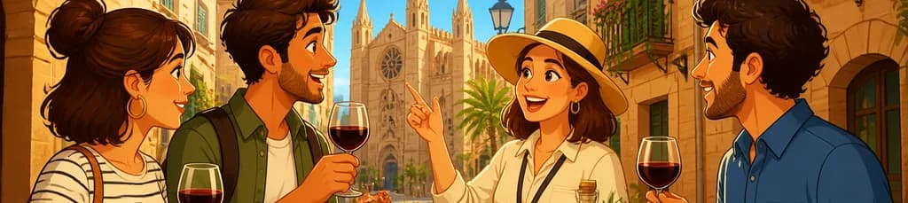 Paseo gastronómico por el casco antiguo de Palma: vino y tapas