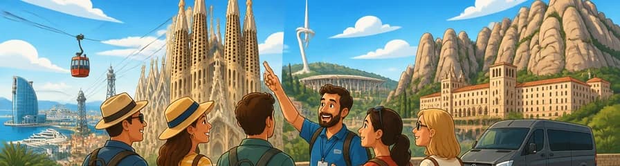 Tour con recogida y entrega en Barcelona y Montserrat para grupos reducidos