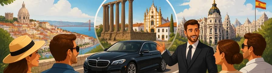 Traslado privado de lujo entre Lisboa y Madrid por carretera