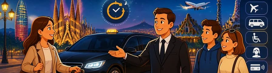 Servicio de Taxi Privado Disponible las 24 Horas en Barcelona