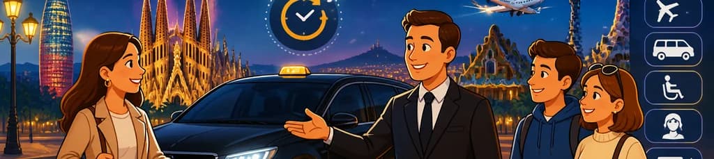 Servicio de Taxi Privado Disponible las 24 Horas en Barcelona