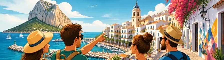 Viaje de un día al puerto y casco antiguo de Calpe desde Albir y Benidorm