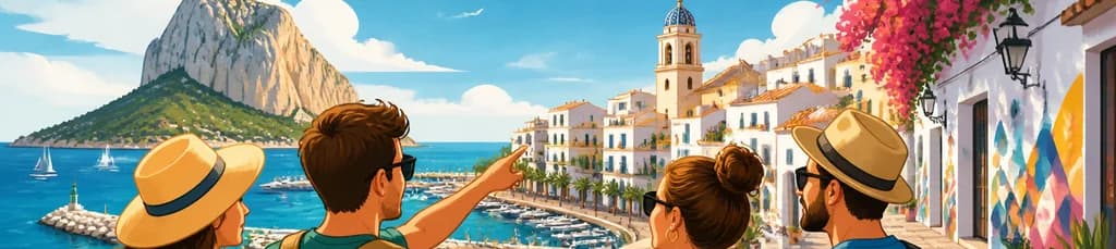 Viaje de un día al puerto y casco antiguo de Calpe desde Albir y Benidorm