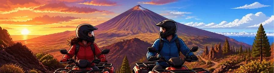 Aventura en Quad por el Parque Nacional del Teide: Atardecer o Día con Vistas Panorámicas