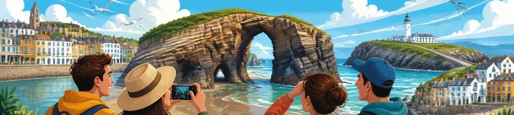 Descubre la Playa de las Catedrales, Ribadeo y Tapia de Casariego en una excursión desde Gijón