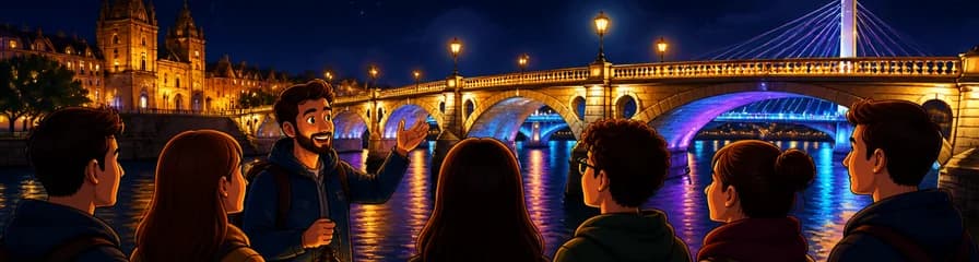 Recorrido Guiado Nocturno por los Puentes Iluminados de Pontevedra