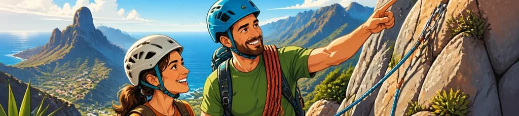 Servicio de guía experto para escalada en Gran Canaria