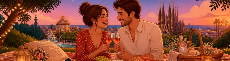 Experiencia de picnic romántico en Barcelona