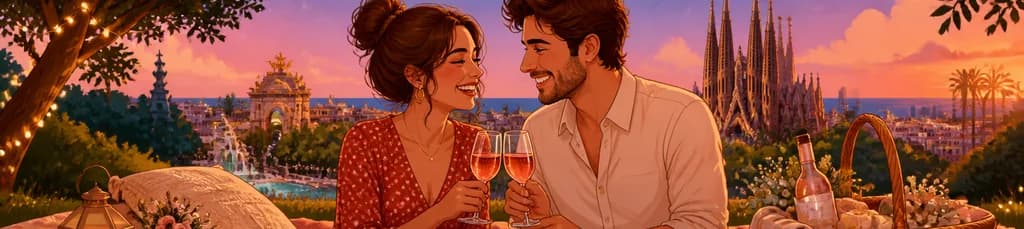 Experiencia de picnic romántico en Barcelona