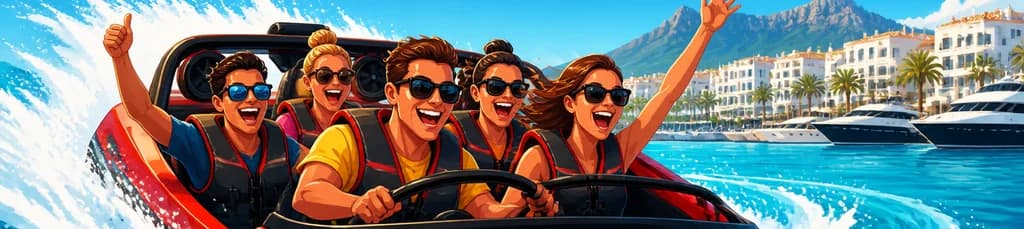 Aventura de Jet Boat a Toda Velocidad en Puerto Banús