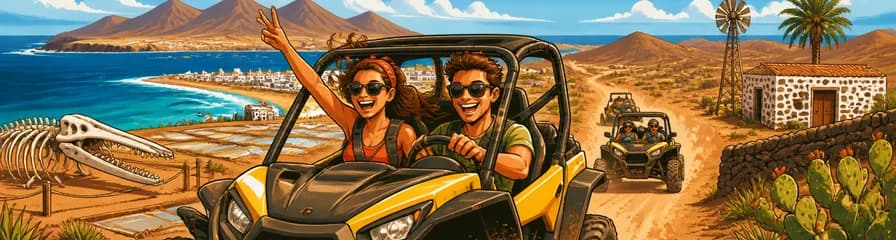 Vive la aventura de un safari en buggy por Caleta de Fuste