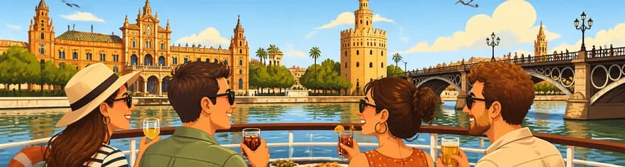 Crucero por el Guadalquivir en Sevilla con opción de tapas y bebida