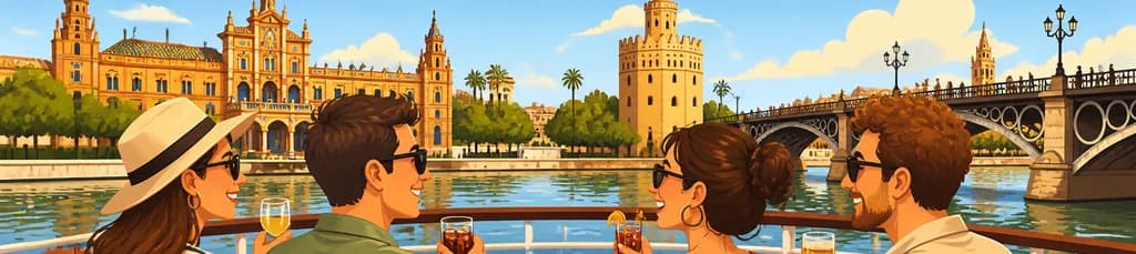 Crucero por el Guadalquivir en Sevilla con opción de tapas y bebida