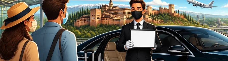 Traslado privado de llegada o salida en Granada en un vehículo de lujo con chofer profesional