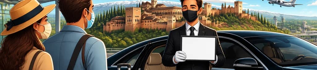 Traslado privado de llegada o salida en Granada en un vehículo de lujo con chofer profesional