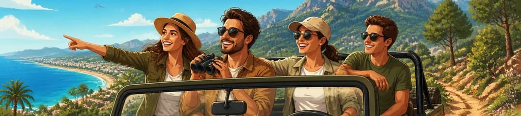 Aventura ecológica en jeep por el parque natural, con salida desde la Costa del Sol
