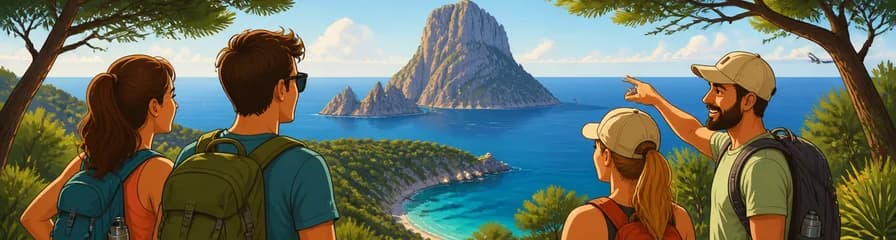 Aventura de senderismo a un mirador secreto de Es Vedrà