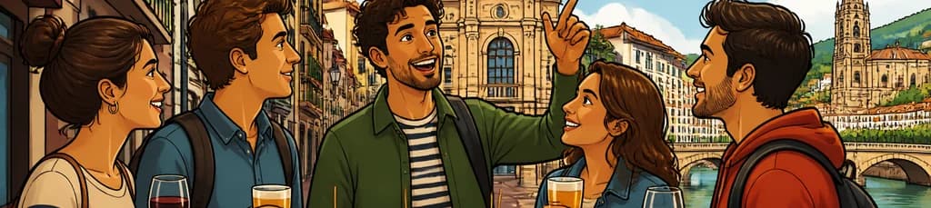 Inmersión Local en Bilbao con Pintxos y Bebidas