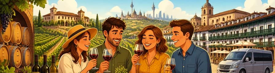 Excursión vinícola de un día desde Madrid con visita a bodegas y Chinchón