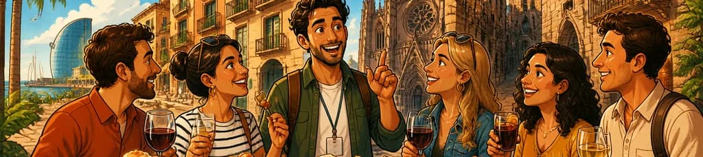 Recorrido Gastronómico, de Bebidas e Histórico por Barcelona: Sip, Sites & Bites