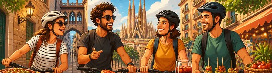 Una experiencia privada de ciclismo y gastronomía en Barcelona