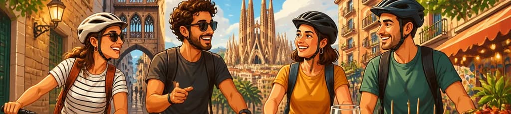 Una experiencia privada de ciclismo y gastronomía en Barcelona