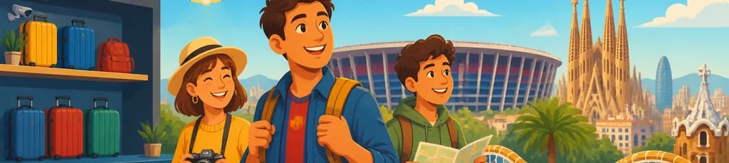 Servicio de guardaequipaje en Barcelona, próximo al Camp Nou