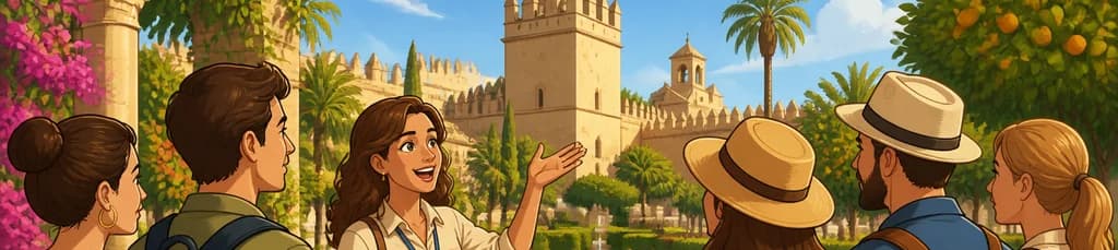 Recorrido guiado por los jardines del Alcázar con entradas incluidas