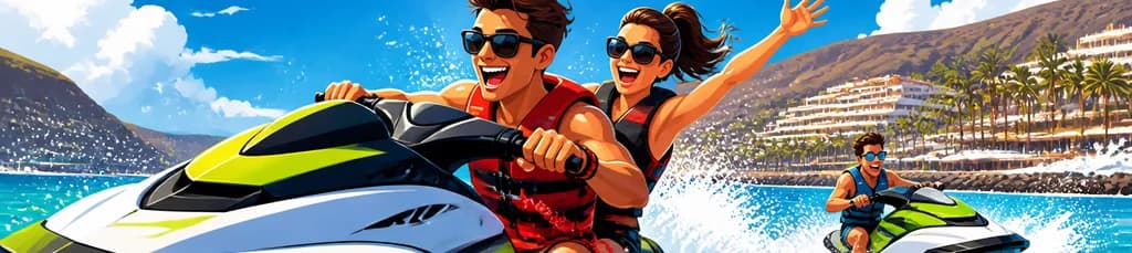 Siente la adrenalina del jet ski en Anfi del Mar