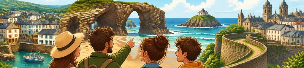 Excursión privada a la Playa de las Catedrales y Lugo, con salida desde Santiago