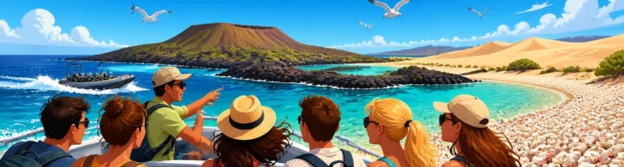 Descubre Isla Lobos, Playa Palomitas y Dunas de Corralejo en una visita guiada para grupos reducidos