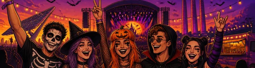 Festival KINYXX Open Air Halloween en el Parc del Fòrum de Balla Barcelona