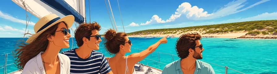 Paseo en velero por la Platja de Migjorn