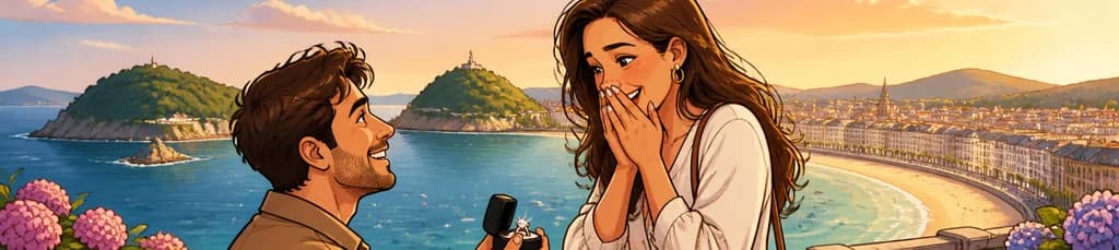 Inmortaliza tu propuesta de matrimonio en Donostia San Sebastián