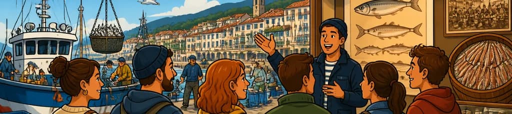 Recorrido por el Puerto y la Lonja de Santoña, culminando en el Museo de la Anchoa