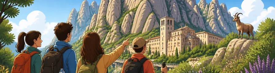 Aventura a pie por la naturaleza de Montserrat, incluyendo visita al monasterio y museo